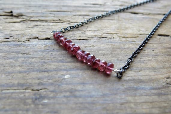 925 sterling Silver Empath Protection 3-4mm stacking Red Red ruby  Bracelet Rondelle, Faceted 7" for mens, womens, gf, bf & Adult.