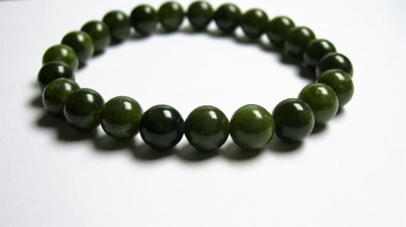 Jade - 8mm Round beads - 23 beads - 1 set - A quality Code- WAR6939