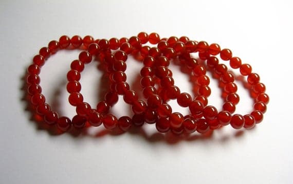 Carnelian - 8mm Round beads - 23 beads - 1 set - A quality Code- WAR6946