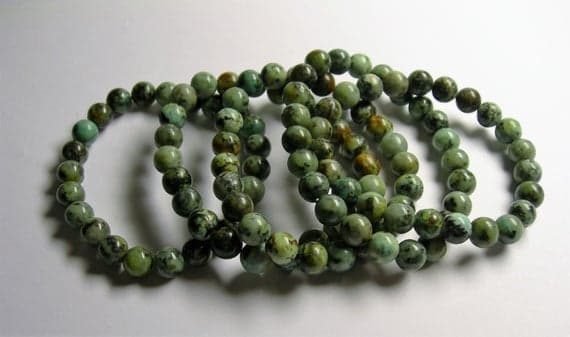 African turquoise - 8mm Round beads - 23 beads - 1 set - A quality Code- WAR6968