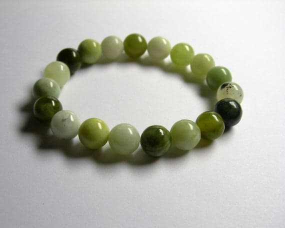 Jade - 10mm Round beads - 19 beads - 1 set - A quality - New Jade  Code- WAR6965
