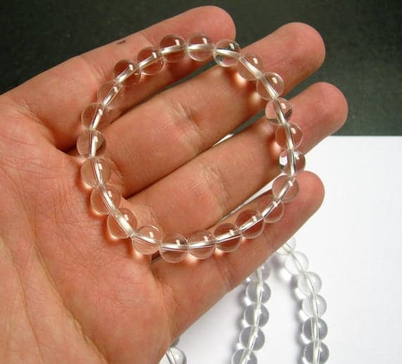 Quartz - Clear quartz - 1 set - 8mm - 23 beads - A quality Code- WAR6951