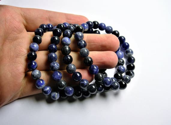 Sodalite - 1 set - 8mm - 23 beads - A quality Code- WAR6940
