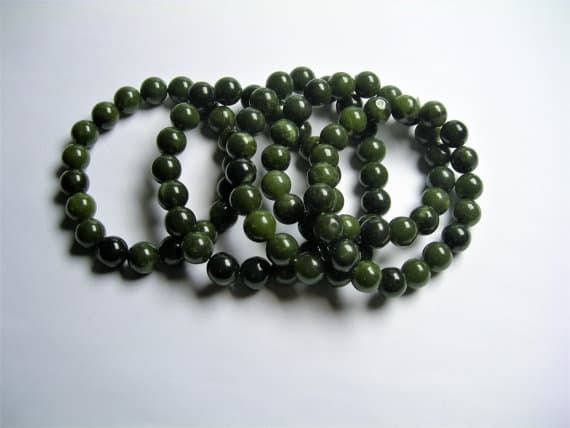 Jade - 10mm Round beads - 19 beads - 1 set - A quality Code- WAR6931