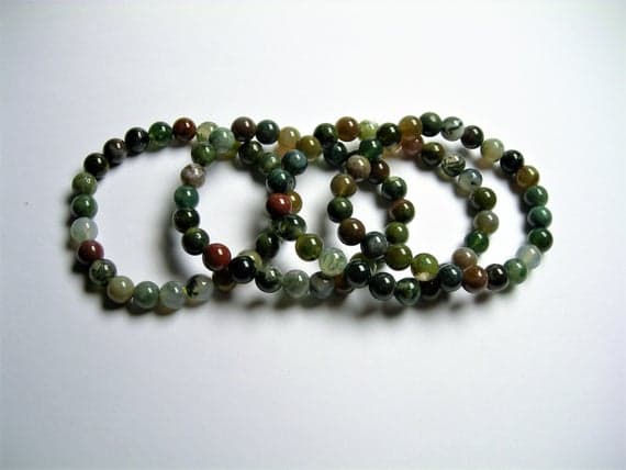 Indian agate - 8mm Round beads - 23 beads - 1 set - A quality Code- WAR6949