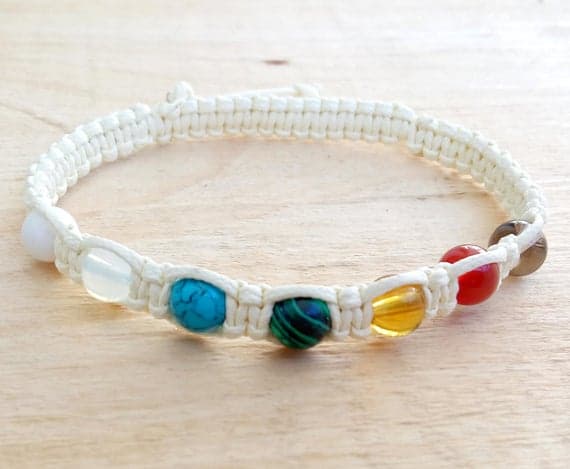 Galaxy Jewelry 8mm Multi Colour Multi Shamballa Adjustable Bracelet Round, Smooth 18cm for mens, womens, gf, bf and adults.