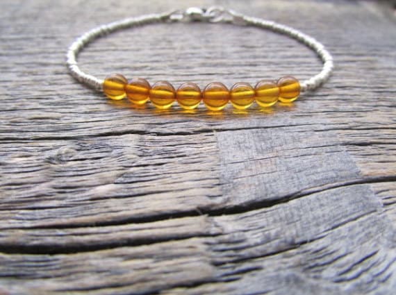 AAA++ Rare Quality Baltic Amber Bracelet, Genuine Amber Jewelry, Hill Tribe Silver Plated Bracelet , Amber Bead Bracelet, Layer Bracelet, Boho Bracelet, Bead Bracelet 5mm 7 inches Code- TJH426