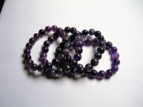 Amethyst - 10mm Round beads - 19 beads - 1 set Code- WAR6932