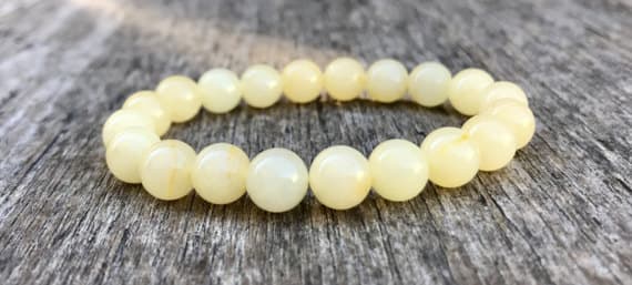 love beach youth 8mm Stretchable Yellow Yellow Adventurine Bracelet Round, Smooth 7" for mens, womens, gf, bf & Adult.