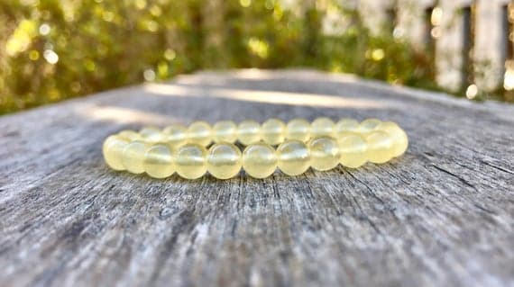 Wholesale 8mm Stretchable Yellow Yellow Calcite Bracelet Round, Smooth 7" for mens, womens, gf, bf & Adult.