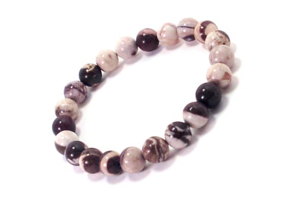 chakras simple 8mm Stretchable Multi Mookaite Jasper  Bracelet Round, Smooth 7" for mens, womens.