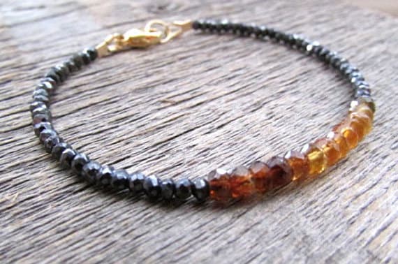 AAA++ Rare Quality Petro Tourmaline Bracelet, Mystic Spinel Bracelet, Tourmaline Jewelry, October Birthstone Bracelet, Bead Bracelet, Stack Bracelet, Mom Gift 3-4mm 7 inches Code- TJH403