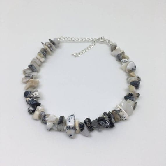 925 sterling Silver Personalized Gift 2x1-10x3mm stacking Black & White Dendrite Opal Bracelet Nugget, Smooth 7" for mens, womens, gf, bf & Adult.