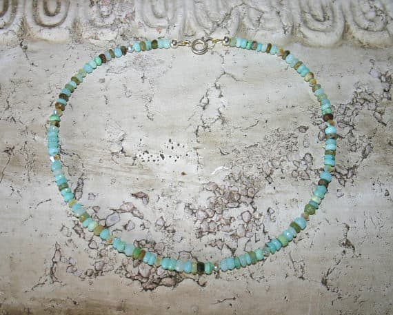 BLUE OPAL Faceted CHOKER 5 mm Code- WAR6002