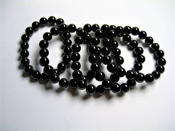 Black onyx - 10mm Round beads - 19 beads - 1 set - A quality Code- WAR6956