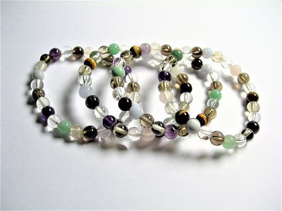 Multi quartz - 7mm Round beads - 25 beads - 1 set - A quality Code- WAR6960