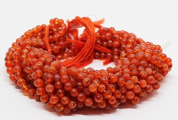 carnelian plain beads round ball smooth 13'strand gemstone beads, jewelry supplies for jewelry making, bulk beads, for meditation jewellery for Reiki Healing  gemstone 6mm