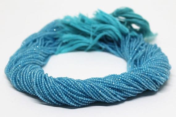 sky blue topaz round ball faceted 13'strand gemstone beads, jewelry supplies for jewelry making, bulk beads, for meditation jewellery for Reiki Healing  gemstone 2mm