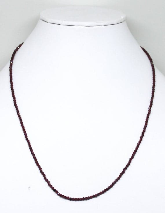 rhodonite garnet necklace round ball faceted 13'' long strand gemstone beads, jewelry supplies for jewelry making, bulk beads, for meditation jewellery for Reiki Healing  gemstone 2mm