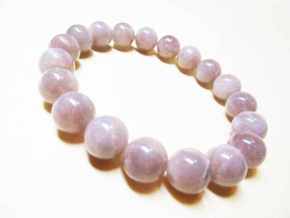 Rock Gift 10mm Stretchable pink Moonstone Bracelet Round, Smooth 7.5" for mens, womens, GF, BF, Adults.