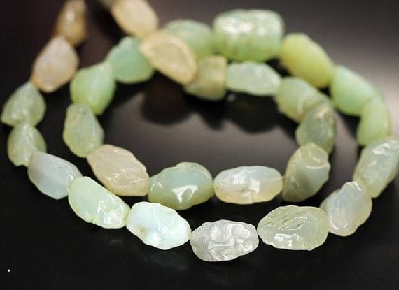 1 strand seafoam green chalcedony puff, marquise, oval faceted 24'' long strand gemstone beads, jewelry supplies for jewelry making,  for meditation jewellery for Reiki Healing  21 to 24mm