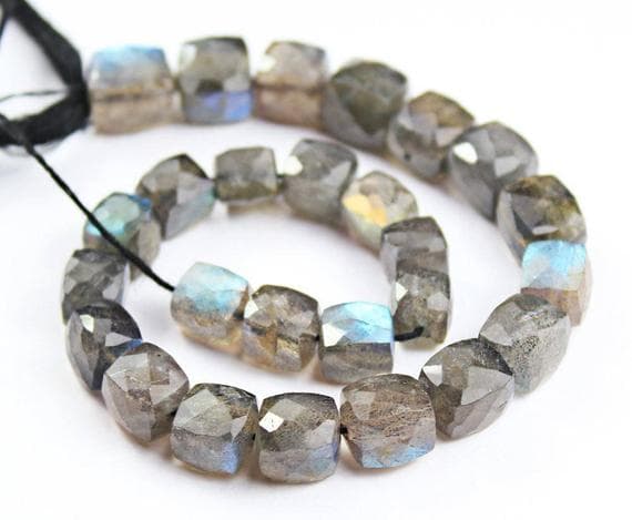 1 strand black rainbow labradorite heishi cube squrefaceted 8'' long strand gemstone beads, jewelry supplies for jewelry making,  for meditation jewellery for Reiki Healing  gemstone 5mm to 7mm