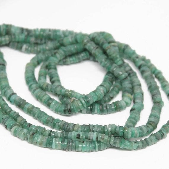 1 strand emerald tyre smooth 16'' long strand gemstone beads, jewelry supplies for jewelry making, bulk beads, for meditation jewellery for Reiki Healing  gemstone size 4mm to 8mm