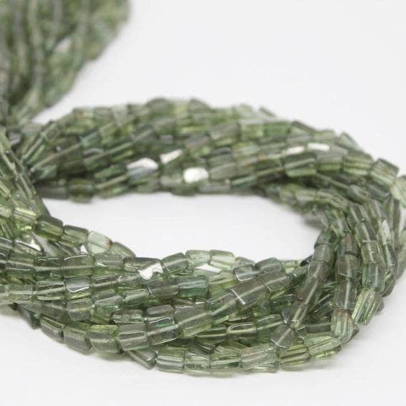 1 strand green apatite rectangle chicletsmooth 13'' long strand gemstone beads, jewelry supplies for jewelry making, bulk beads, for meditation jewellery for Reiki Healing  gemstone 4mm