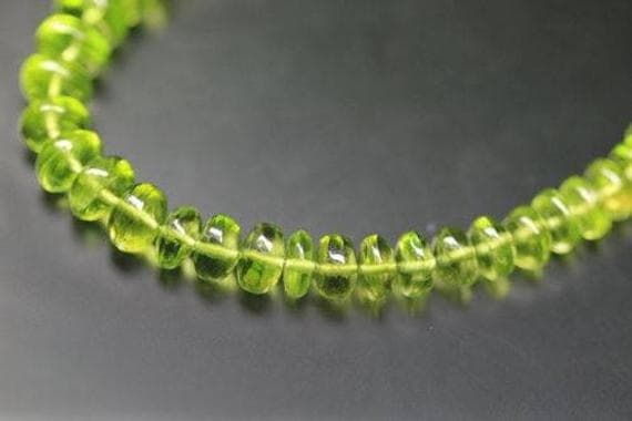 1 strand peridot rondellefaceted 5'' long strand gemstone beads, jewelry supplies for jewelry making, bulk beads, for meditation jewellery for Reiki Healing  gemstone 6mm to 7mm