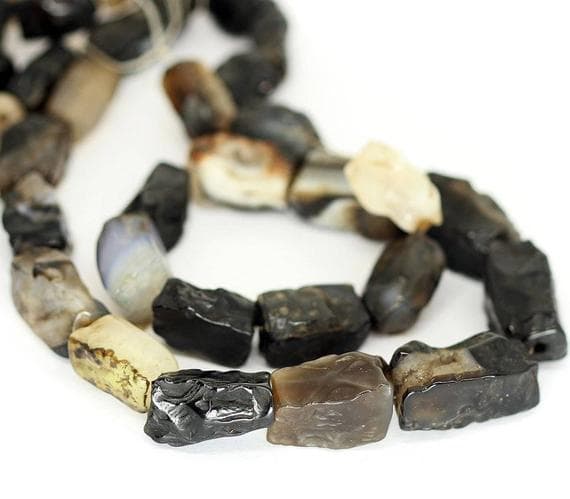 1 strand agate rectangle box rough rock by hammered 20'' long strand gemstone beads, jewelry supplies for jewelry making,  for meditation jewellery for Reiki Healing  gemstone size 16mm to 26mm