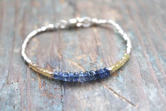 High Quality Toddler bracelet - gemstone bracelet - Sterling Silver bracelets - kids bracelet - kids jewelry - special birthday jewelry 3-5mm Code- WAR6742