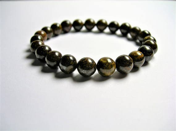 Bronzite - 8mm Round beads - 23 beads - 1 set Code- WAR6957