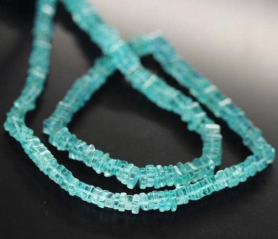 1 strand blue apatite square box smooth 16'' long strand gemstone beads, jewelry supplies for jewelry making, bulk beads, for meditation jewellery for Reiki Healing  gemstone 4mm