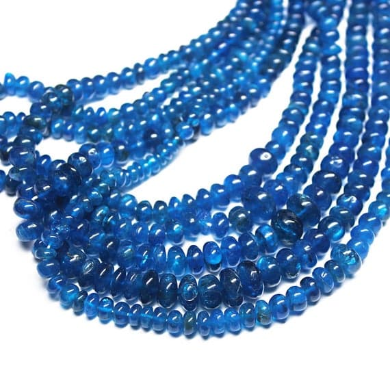 1 strand neon apatite rondelle smooth 18'' long strand gemstone beads, jewelry supplies for jewelry making, bulk beads, for meditation jewellery for Reiki Healing  gemstone 4mm to 8mm