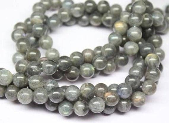 1 strand blue labradorite round ball smooth 16'' long strand gemstone beads, jewelry supplies for jewelry making, bulk beads, for meditation jewellery for Reiki Healing  gemstone 8mm