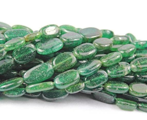1 strand green jade oval smooth 14'' long strand gemstone beads, jewelry supplies for jewelry making, bulk beads, for meditation jewellery for Reiki Healing  gemstone 10mm to 14mm