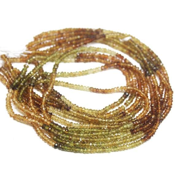 1 strand petro tourmaline rondelle faceted 13'' long strand gemstone beads, jewelry supplies for jewelry making, bulk beads, for meditation jewellery for Reiki Healing  gemstone 3mm