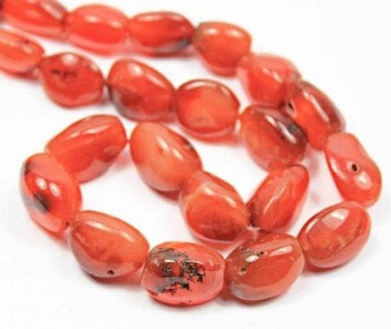 1 strand carnelian tumbled freeform smooth 14'' long strand gemstone beads, jewelry supplies for jewelry making,  for meditation jewellery for Reiki Healing  gemstone size 12mm to 21mm