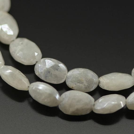 1 strand  silverite oval faceted 4'' long strand gemstone beads, jewelry supplies for jewelry making, bulk beads, for meditation jewellery for Reiki Healing  gemstone size 6mm