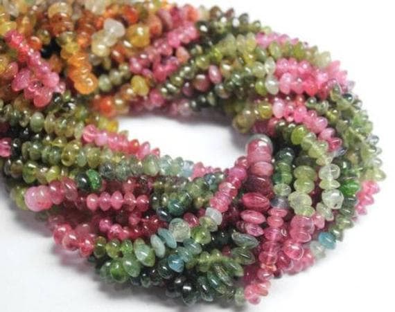 1 strand watermelon tourmaline rondelle smooth 14'' long strand gemstone beads, jewelry supplies for jewelry making, bulk beads, for meditation jewellery for Reiki Healing  gemstone size 5mm