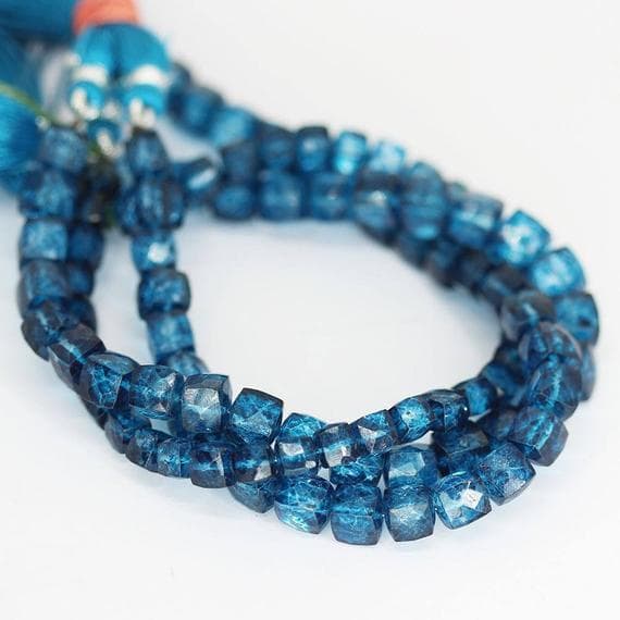 1 strand  quartz square box cube faceted 8'' long strand gemstone beads, jewelry supplies for jewelry making, bulk beads, for meditation jewellery for Reiki Healing  gemstone size 7mm