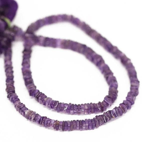 1 strand african amethyst square box smooth 16'' long strand gemstone beads, jewelry supplies for jewelry making,  for meditation jewellery for Reiki Healing  gemstone size 5mm to 6mm