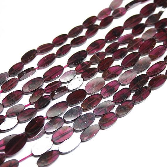 1 strand garnet oval smooth 14'' long strand gemstone beads, jewelry supplies for jewelry making, bulk beads, for meditation jewellery for Reiki Healing  gemstone size 9mm to 10mm