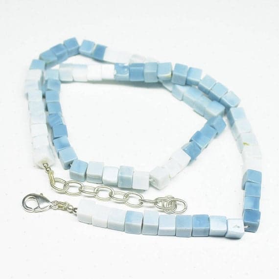 1 strand opal square box smooth 17'' long strand gemstone beads, jewelry supplies for jewelry making, bulk beads, for meditation jewellery for Reiki Healing  gemstone size 5mm