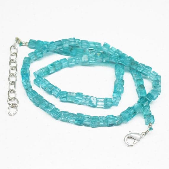 1 strand apatite square box smooth 17'' long strand gemstone beads, jewelry supplies for jewelry making, bulk beads, for meditation jewellery for Reiki Healing  gemstone size 4mm