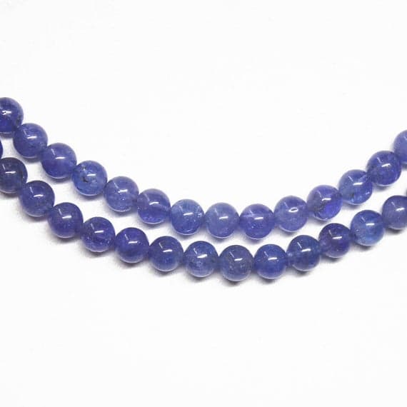 1 strand tanzanite round ball smooth 17'' long strand gemstone beads, jewelry supplies for jewelry making, bulk beads, for meditation jewellery for Reiki Healing  gemstone size 3mm to 4mm