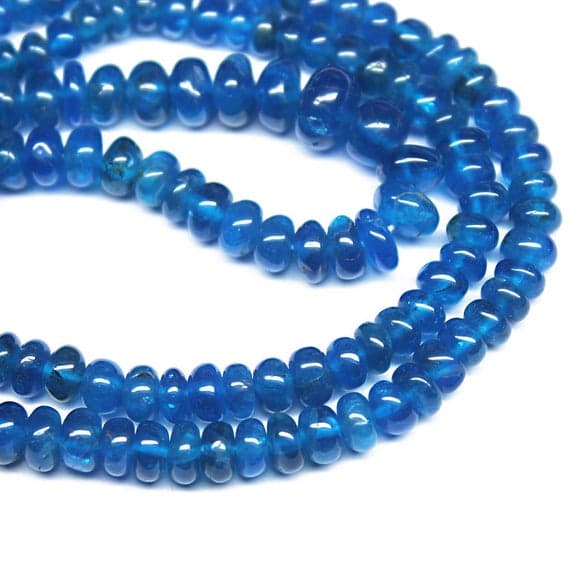 1 strand neon apatite rondelle smooth 18'' long strand gemstone beads, jewelry supplies for jewelry making, bulk beads, for meditation jewellery for Reiki Healing  gemstone size 4mm to 7mm