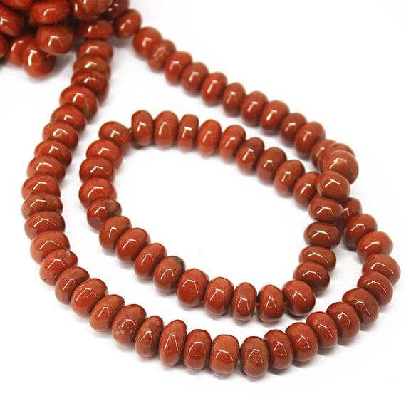1 strand jasper rondelle smooth 18'' long strand gemstone beads, jewelry supplies for jewelry making, bulk beads, for meditation jewellery for Reiki Healing  gemstone size 9mm to 10mm