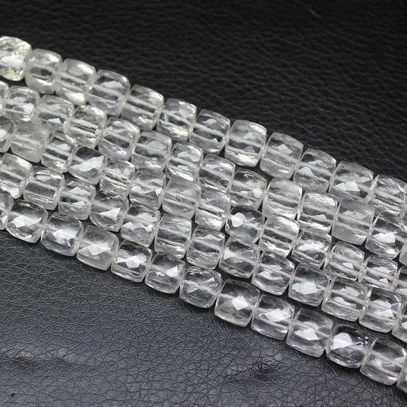 1 strand white crystal quartz rondelle faceted 8'' long strand gemstone beads, jewelry supplies for jewelry making, bulk beads, for meditation jewellery for Reiki Healing  gemstone size 10mm