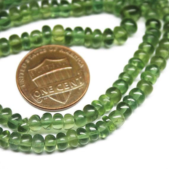 1 strand apatite rondelle smooth 18'' long strand gemstone beads, jewelry supplies for jewelry making, bulk beads, for meditation jewellery for Reiki Healing  gemstone size 3mm to 5mm